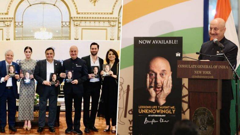 Rishi Kapoor launches Anupam Kher's autobiography